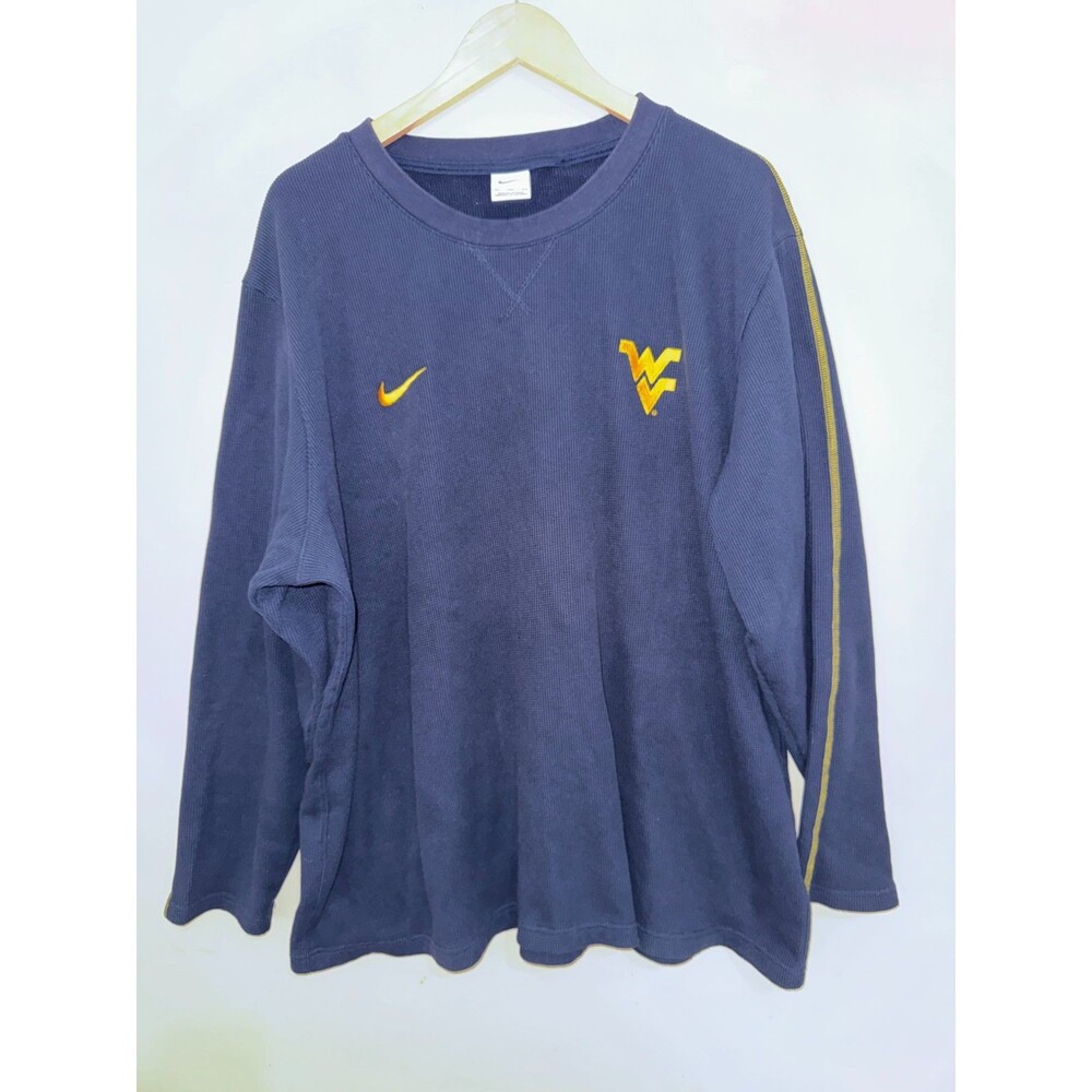 3XL Nike WVU West Virginia Mountaineers Team Issued On-Field Waffle Knit Thermal
